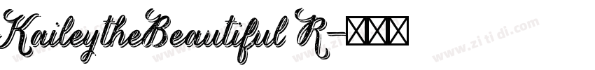 KaileytheBeautiful R字体转换